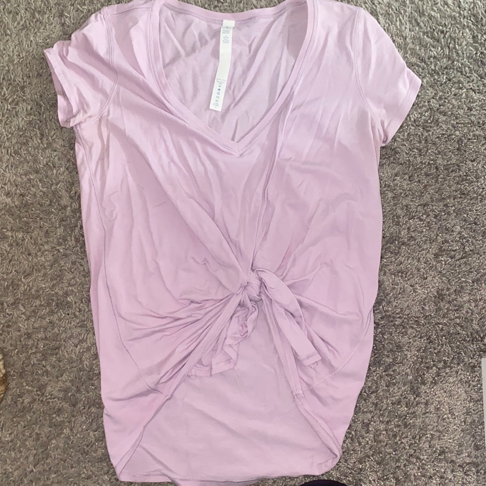 Lululemon front tie tshirt